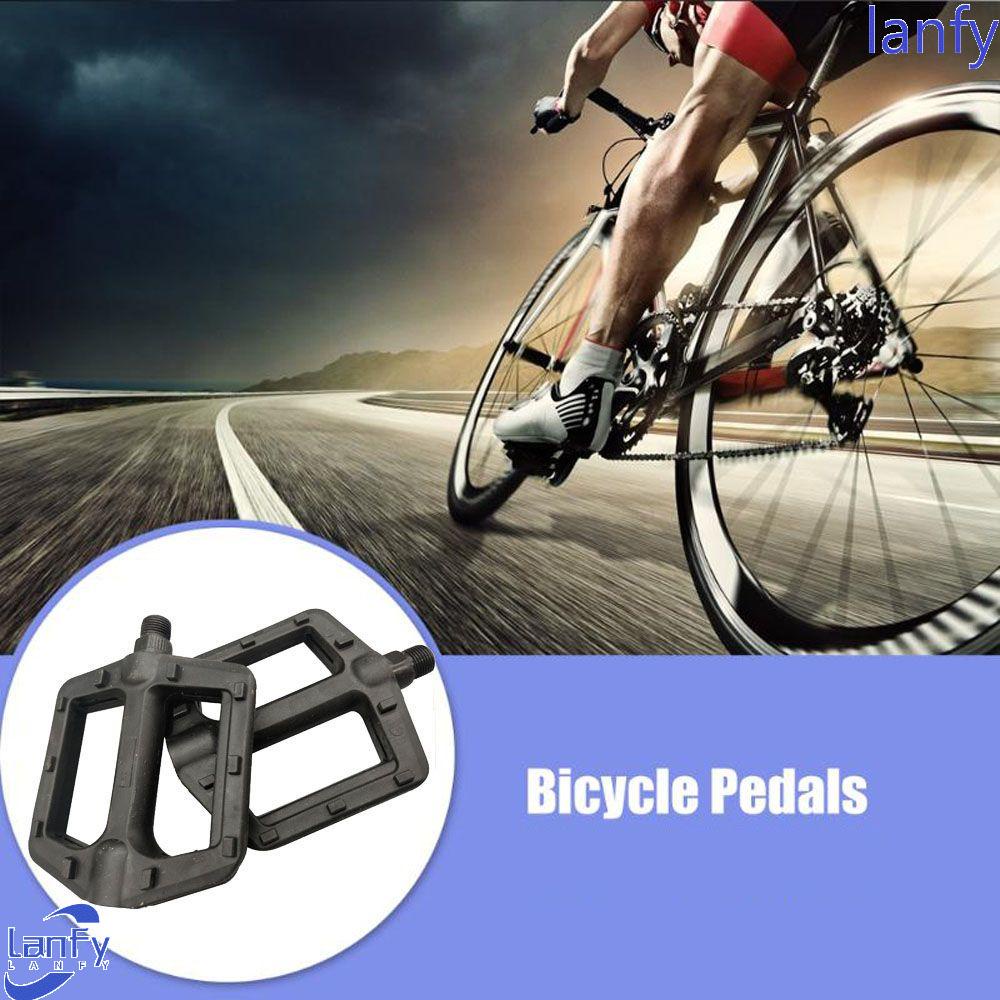 Lanfy Pedal Sepeda 1pasang Jalan Gunung9 /16&quot; Berdiri Bersepeda Non-Slip Aksesoris Sepeda Anti-Slip Berkendara Aksesoris Pedal Lebar