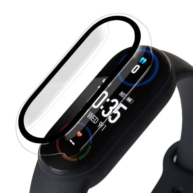 Screen Case Untuk Xiaomi Band8 7 6 5 4 3 Cover Films Plastik Pelindung Pelindung Case Untuk Miband8