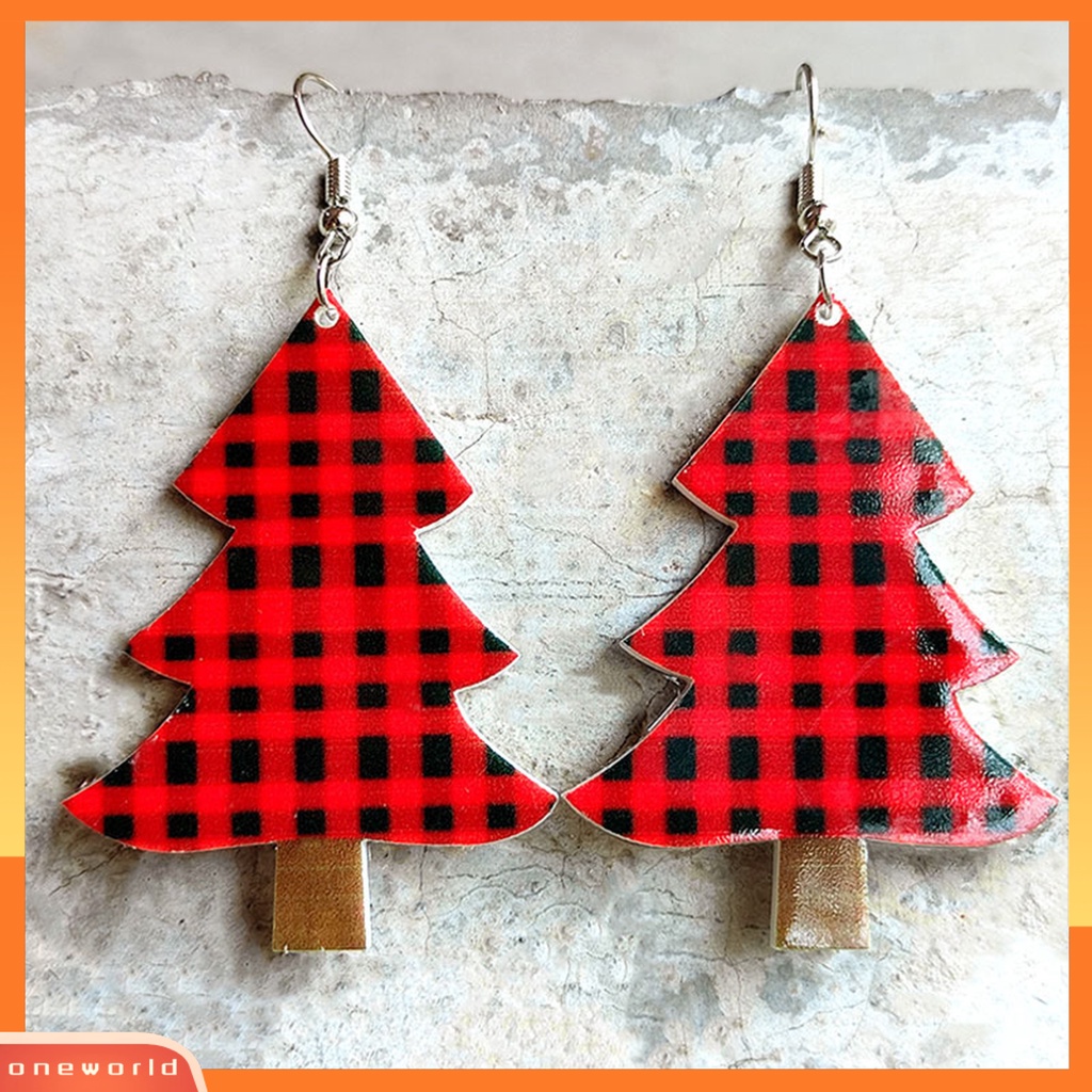 [WOD] 1pasang Anting Natal Semua Pertandingan Pakaian Sehari-Hari Akrilik Wanita Santa Vibes Drop Earrings Aksesoris Telinga Untuk Perjamuan