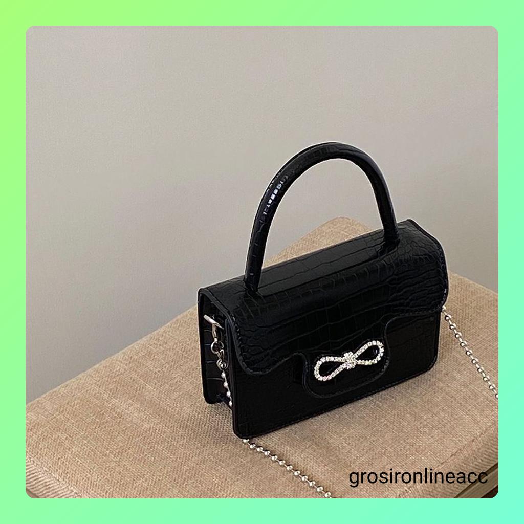 NEW Tas Wanita Selempang FT74 hitam 18.5 x 5 x 10 cm