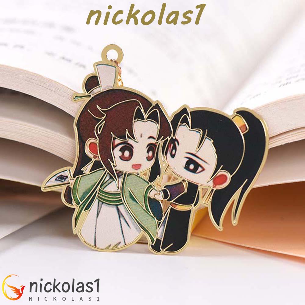 Nickolas1 Mo Dao Zu Shi Berjumbai Kreatif Berongga Grandmaster Setan Pasokan Sekolah Liontin Hadiah Siswa Wei Wuxian Lan Wangji Penanda Buku