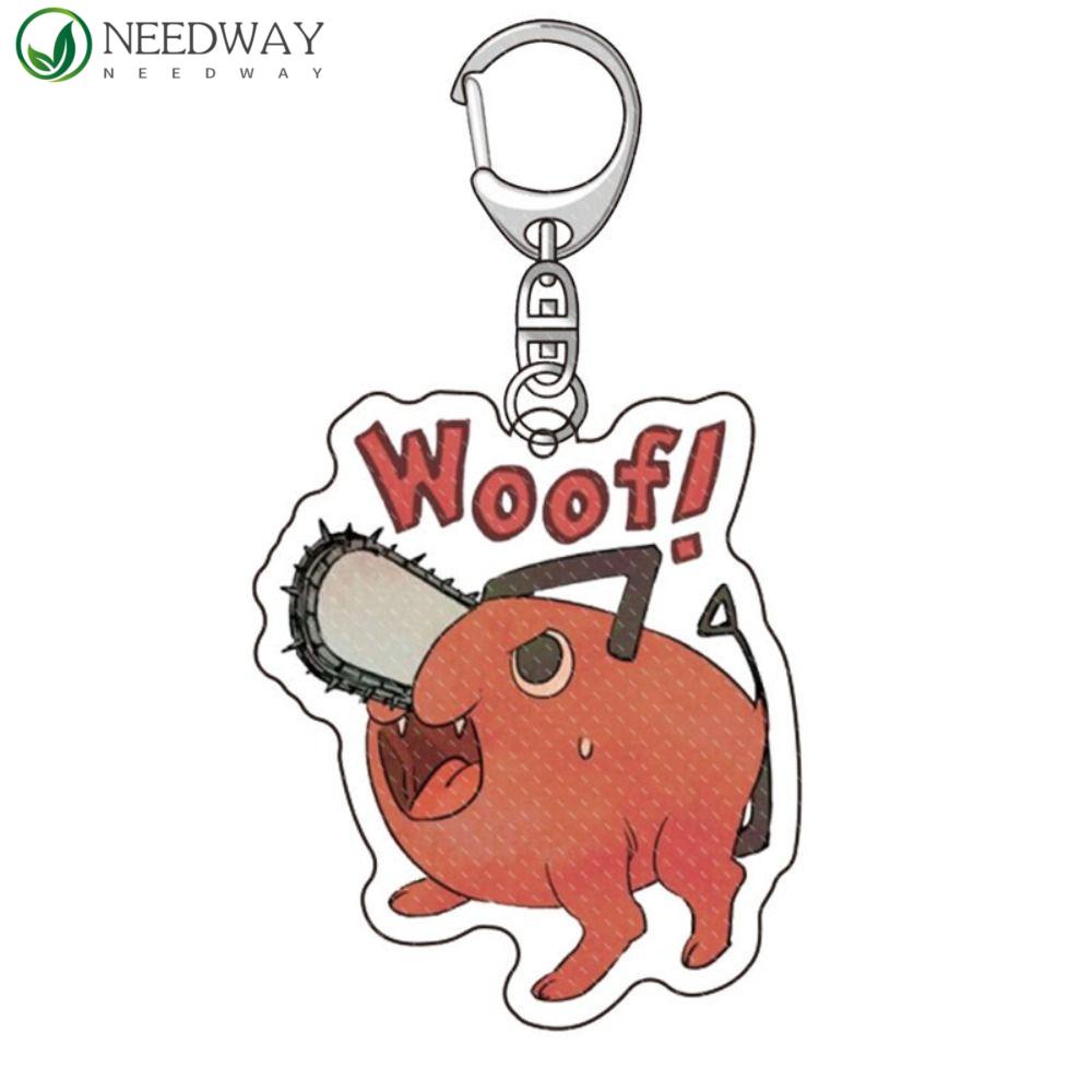 Needway Chainsaw Man Gantungan Kunci Fashion Pernak Pernik Dekorasi Gantung Gantungan Kunci Mobil Pochita Jewelrys Tokoh Anime Handbag Charms Acrylic Chainsaw Man Keyring