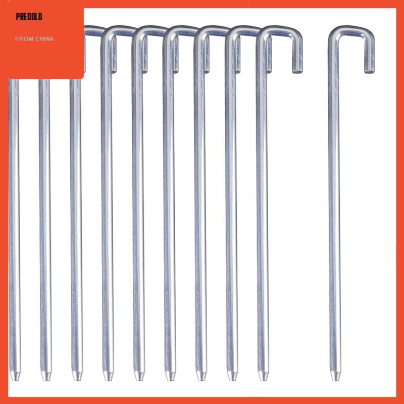 [Predolo] 50pcs Pasak Tenda 25cm Garden Stakes Nails Hook Aluminium Serbaguna