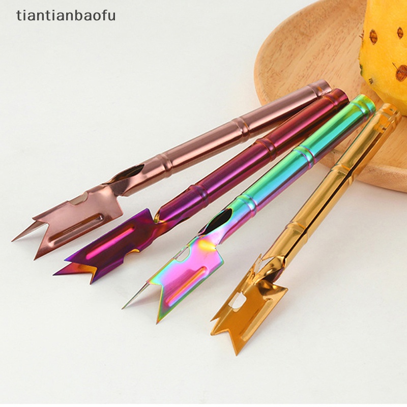 [tiantianbaofu] Stainless Steel Pineapple Fruit Tools Alat Pemotong Pengupas Mata Nanas Butik