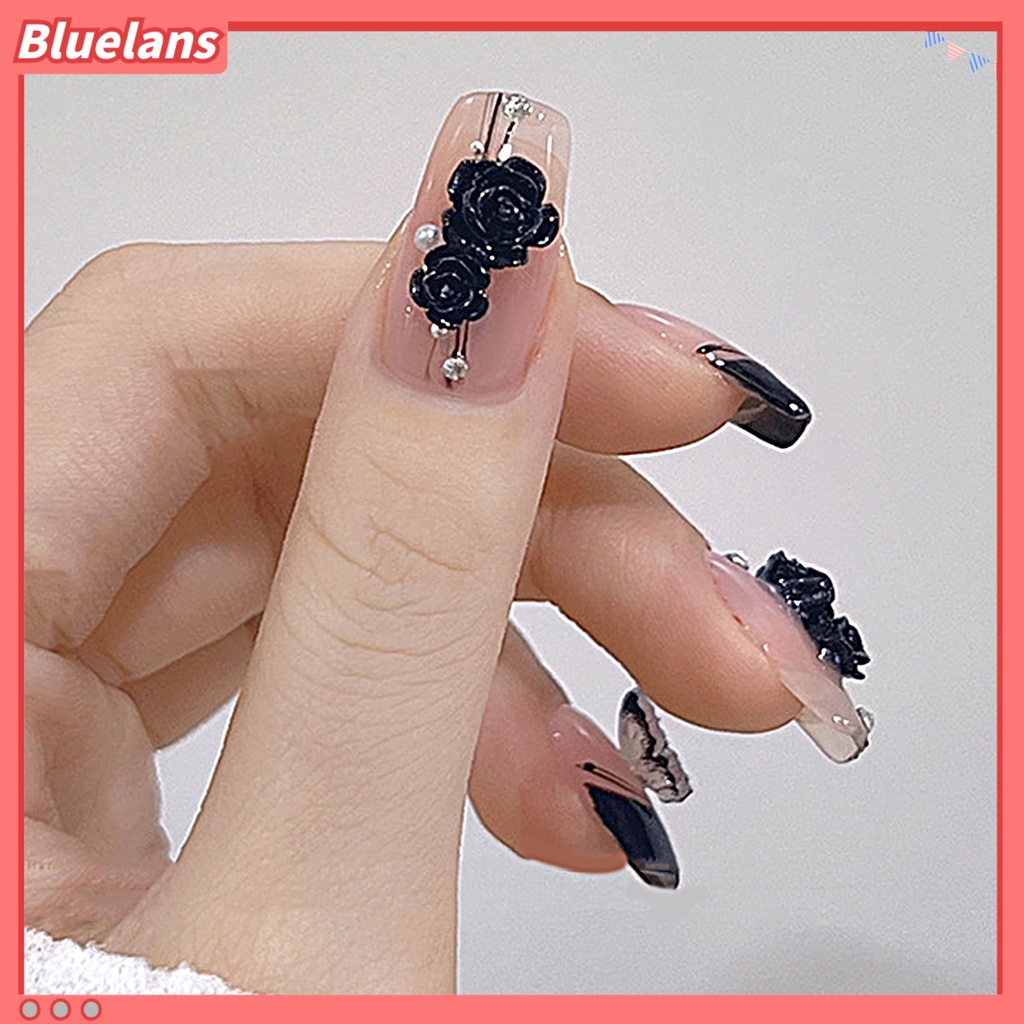 [BLM] 1kotak Hiasan Kuku Tampil Realistis Efek Visual Mengkilap Bentuk Kreatif Tidak Luntur Ornamen Kuku Camelia 3D DIY Desain Manicure Untuk Salon Kuku