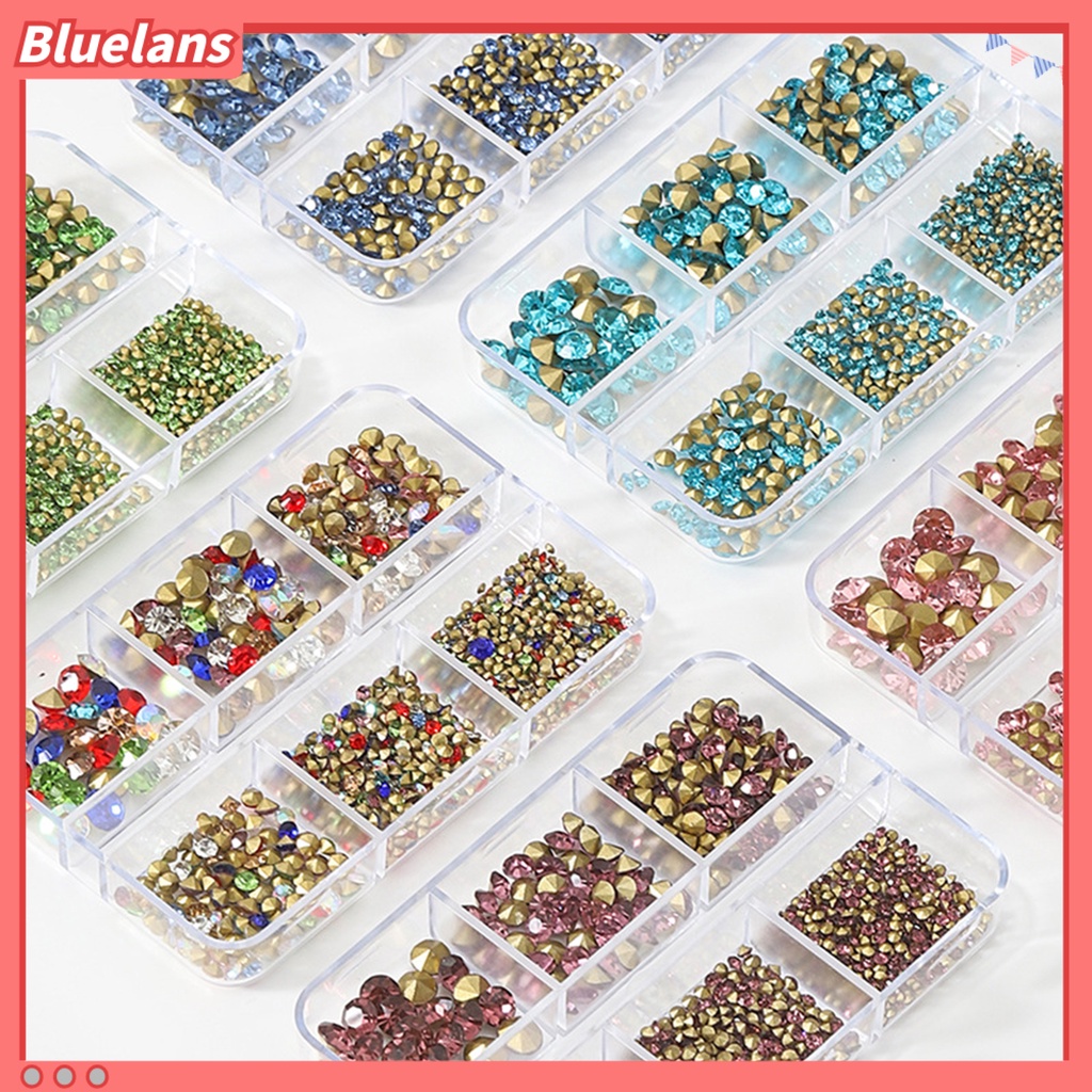 [BLM] 1kotak Kuku Berlian Imitasi 6kisi Tahan Air Dilepas Tahan Jatuh Anti-Oksidan Mudah Menempel Kuku Berlian Imitasi Pesona Nail Supply