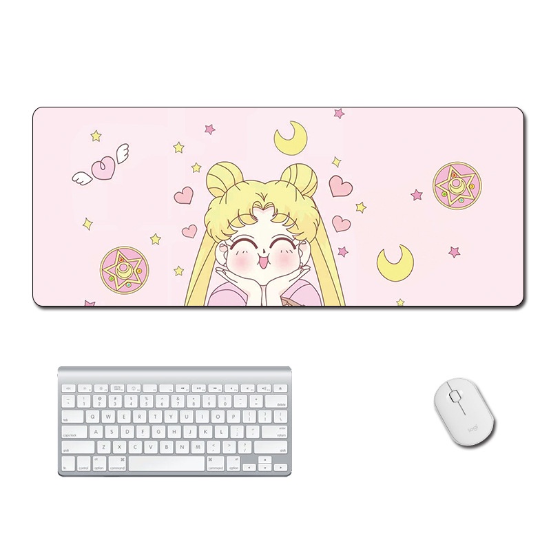 Sailor Moon Mouse Pad Anime Mousepad Alas Meja Gaming Aksesoris Pc Kantor Karpet Lucu Mousepads Deskmat Gamer Keyboard Cabinet [ZK]