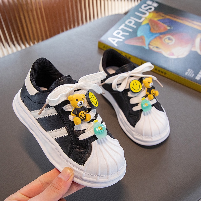 SH2320 Sepatu sneaker sport olahraga ringan fashion boneka beruang anak ankle shoes usia 3 tahun sd 12 tahun size 26 - 37