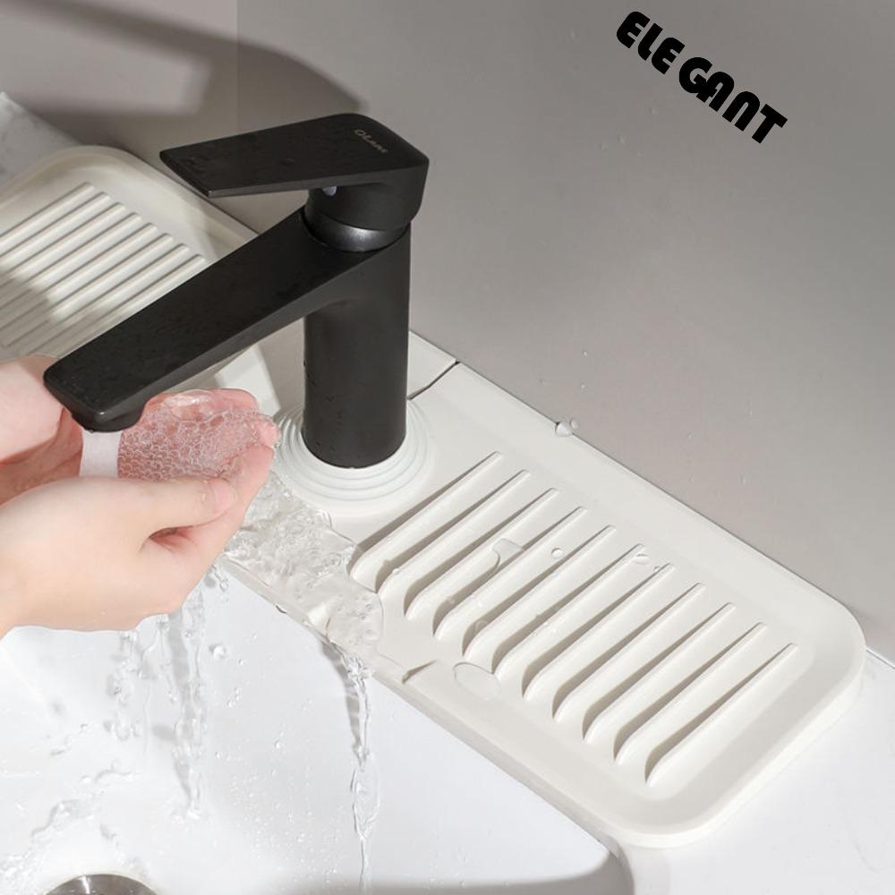 [Elegan] Keran Mat Silikon Lipat Gadget Dapur Splash Dew Bukti Non Slip Draining Pad