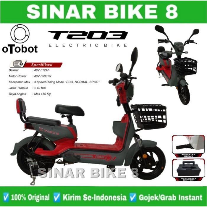 Sepeda Listrik Electric E Bike OTOBOT T203 | T 203 500 Watt