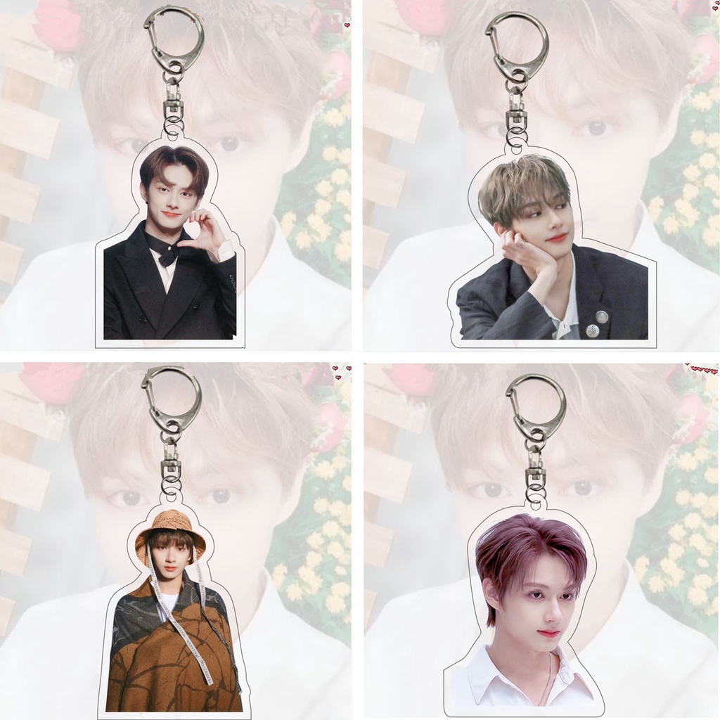 1pc SEVENTEEN Gantungan Kunci Akrilik JUN HOSHI WONWOO WOOZI Key Ring Gantung Atas