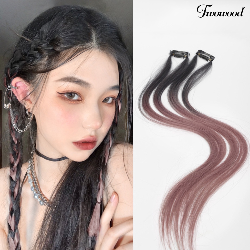 Twowood Invisible Extensions Hair Adjustable One-piece Ringan Simulasi Rambut Ekstensi Seamless Untuk Wanita