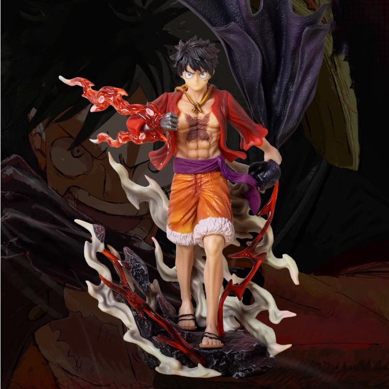 Figure Anime One Piece Luffy Monkey D. Luffy PVC Action Figurine 28cm Mainan Boneka Model Koleksi