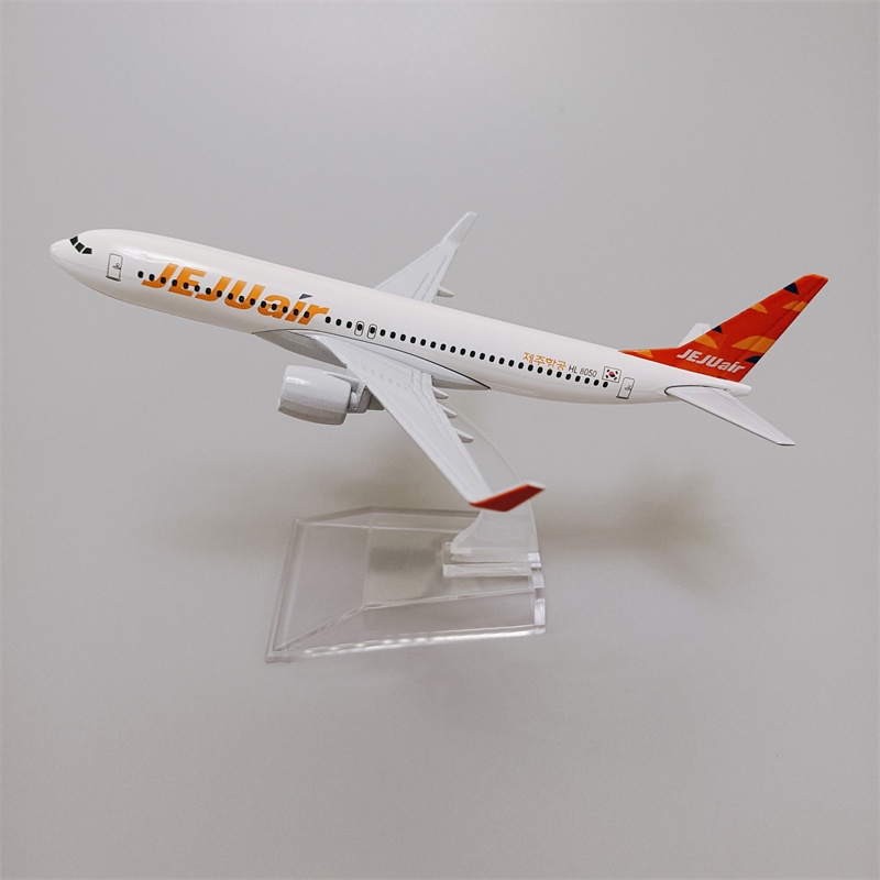 Korea Jeju Air Boeing 737model Pesawat B737 Plane Pesawat Diecast Metal Padat Mainan Penerbangan