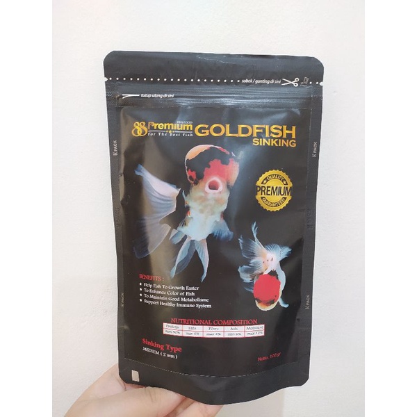 Pelet Ikan PREMIUM 88 GOLDFISH / KOKI (TIPE TENGGELAM / SINKING)
