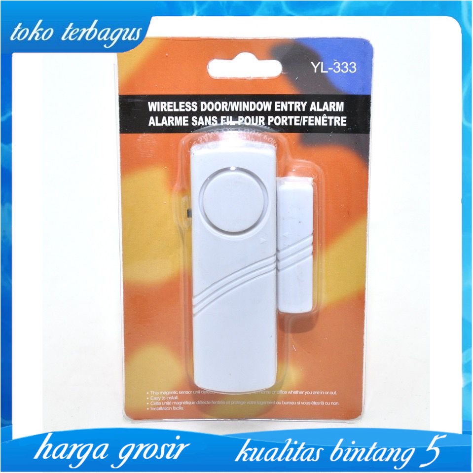 Alarm Pintu Jendela Lemari Alarm Anti Maling Rumah Toko Kantor Alarm Bunyi Sensor Wireless