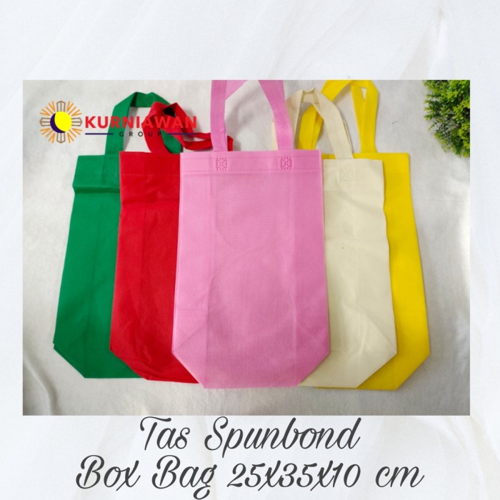 

[SC] Tas Kain / Goodie Bag BOX BAG SPUNBOND Uk 25 x 35 Per lusin - Hijau