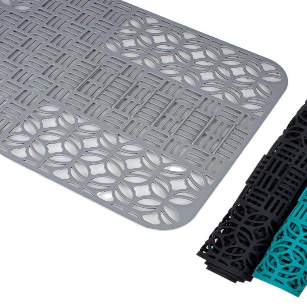 [Elegan] Alas Wastafel Cuttable Silikon Tahan Panas Non-slip Grid Aksesoris Dapur Sink Liner Mat