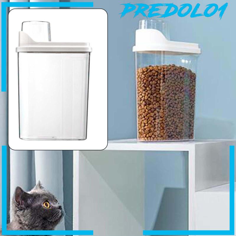 [Predolo1] Wadah Penyimpanan Makanan Anjing Beras Bin Organizer 2.5L Dengan Tutup Food Storage Box