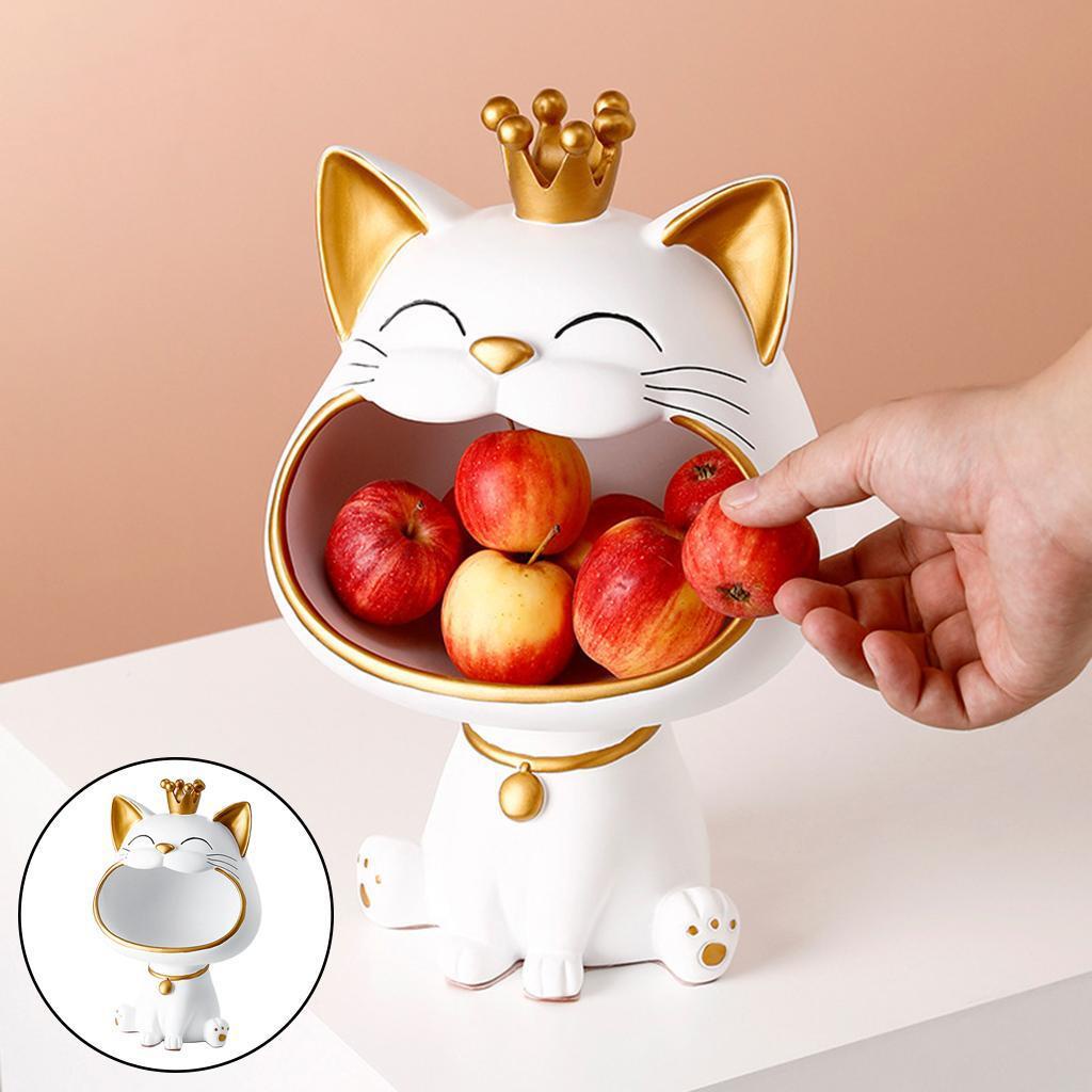 Huit Patung Kucing Keberuntungan Feng Shui Figurine Kunci Penyimpanan Serba Serbi Home Decor