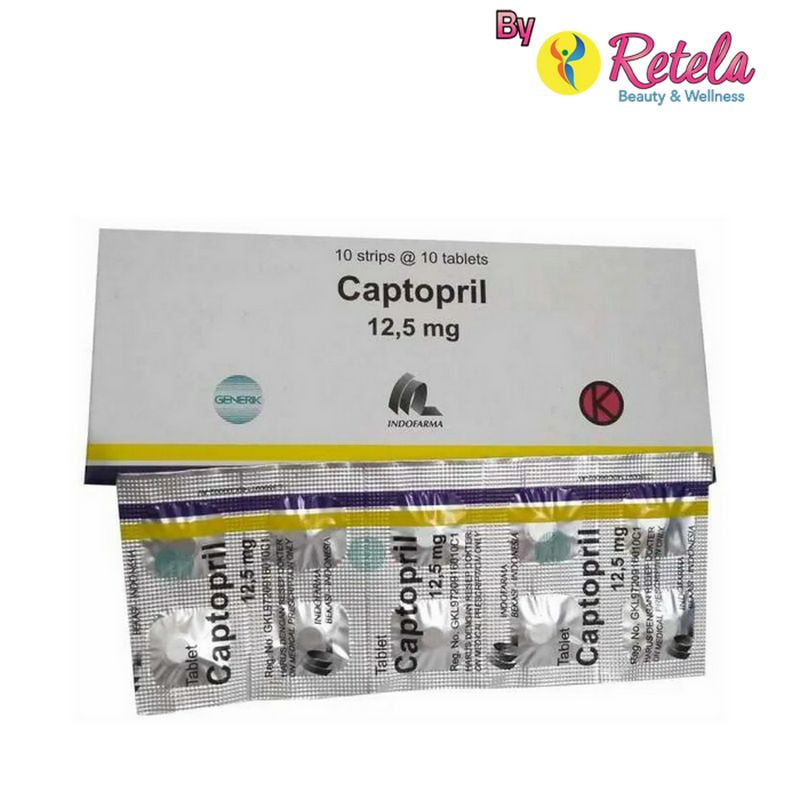 CAPTOPRIL 12.5MG 1 STRIP 10 TABLET