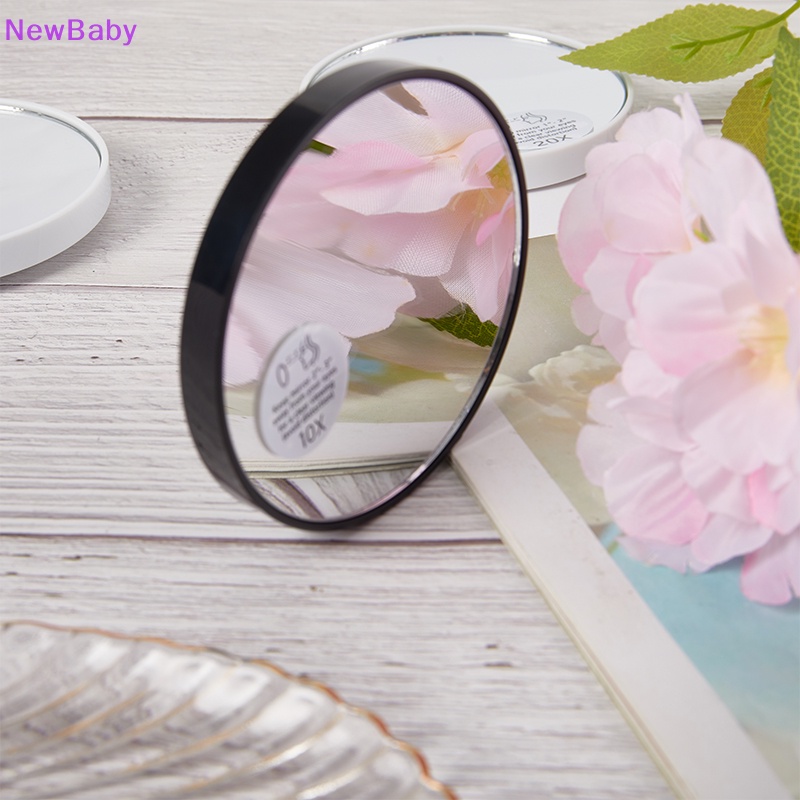 Newbaby 10 /20X Cermin Pembesar Makeup Dorms Rumah Kantor Suction Cup Dengan Tweezer ID