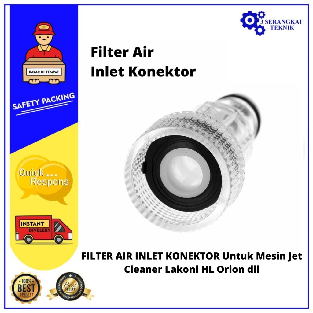 FILTER AIR INLET KONEKTOR Untuk Mesin Jet Cleaner Lakoni HL Orion dll