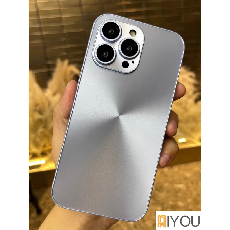 Aurora Laser Mewah CD Tekstur Logam DIY Case Untuk iPhone 14 Pro Max Plus 13 12 11 Kaca Pelindung Lensa Kamera Shockproof Hard Cover