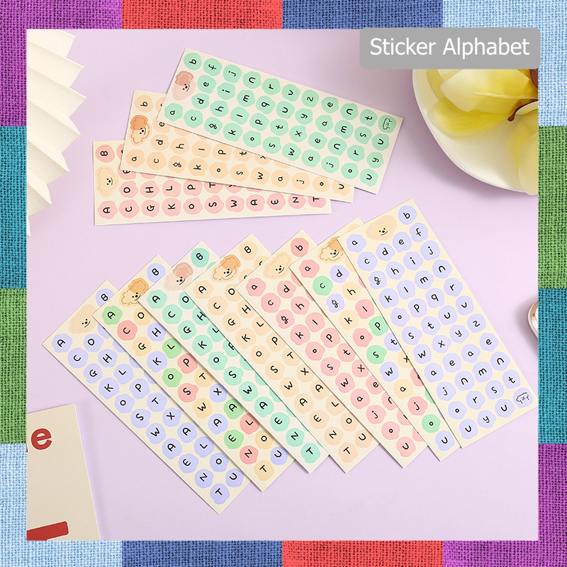 

STIKER HURUF 1PCS CUTE ALPHABET STICKER SET DECO DIY PLANNER JURNAL STIKER ALFABET ABJAD - (GG0250)