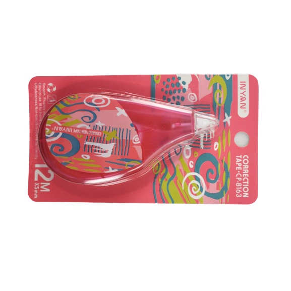 

ARS04 Correction Tape / Pita Koreksi / Tipex Kertas / Tip-ex Kertas - Merah Muda