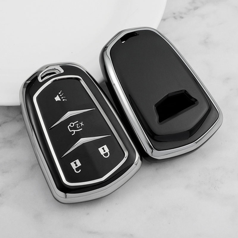 Tpu Cover Kunci Remote Mobil Case Key Fob Untuk Cadillac ATS CT6 CTS DTS XT5 Escalade ESV SRX STS XTS ELR 2014-2018