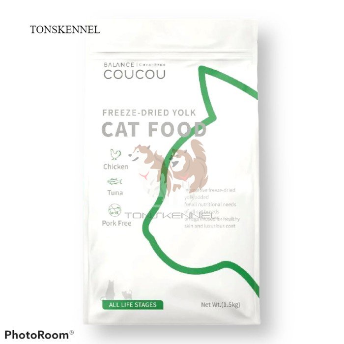 Coucou Dry Cat Food Makanan Kucing 1.5 KG Adult Kitten All Life Stage