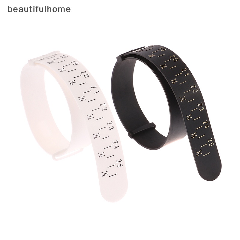 {beautifulhome} 1pc Plastik Bangle Sizer Gauge Adjustable Wrist Bracelet Alat Ukur Ukuran.