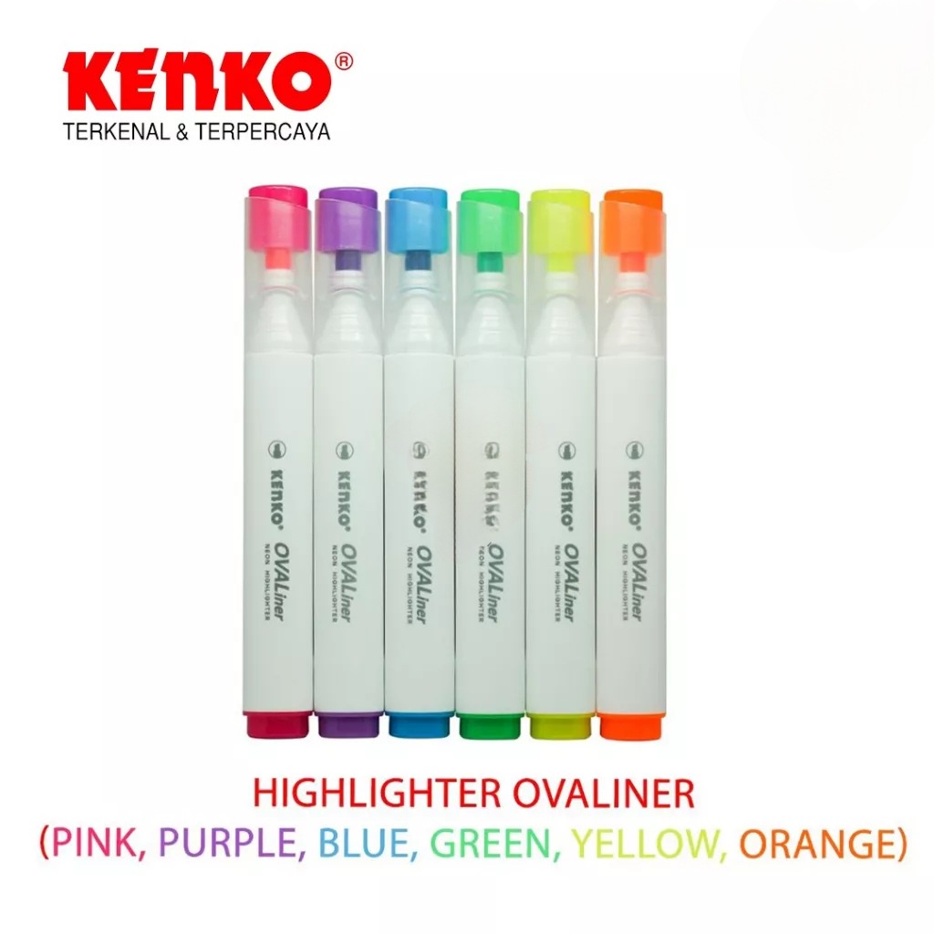 

SOS Highlighter KENKO Ovaliner /Fluorescent Pen/Highlighter pen/Pen Penanda Warna