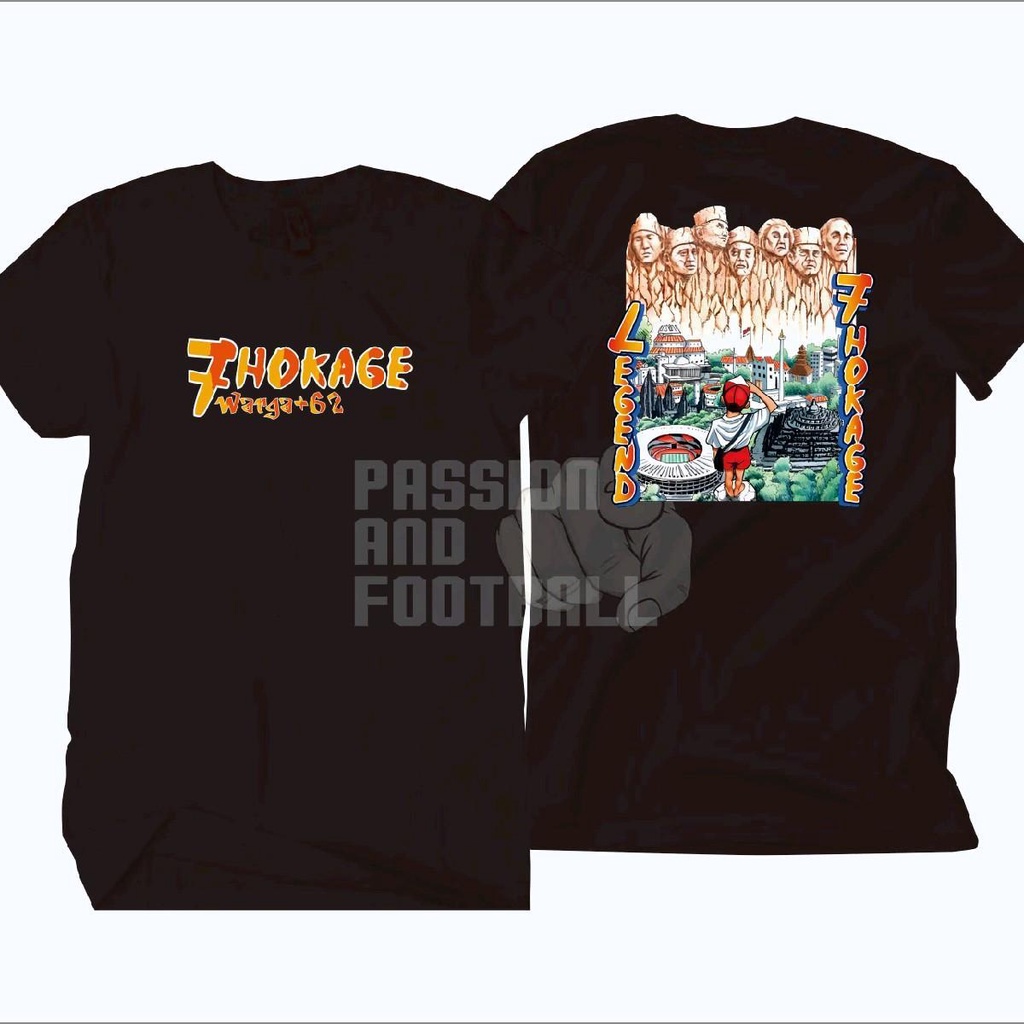 T-SHIRT 7 HOKAGE WARGA +62 (BAYAR DITEMPAT)
