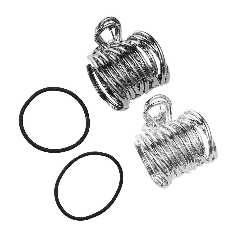 Fishstick Metal Hair Claw Hollow Temperamen Simple Horsetail Gripper Tetap Artefak Untuk Anak Perempuan Hiasan Kepala Ponytail Holder Hiasan Kepala Untuk Wanita Gaya Korea Klip Rambut