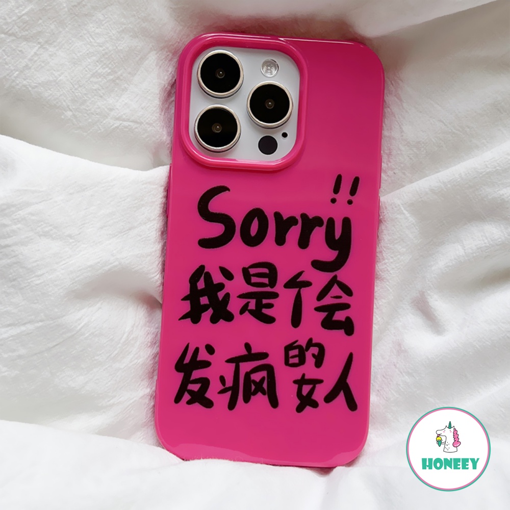 Pink Casing Ponsel Lucu Kompatibel Untuk Iphone 14 Pro 13 Pro Max11 12 Sarung Silikon Untuk Iphone Xr Xs X8 7 Plus Karakter Cina