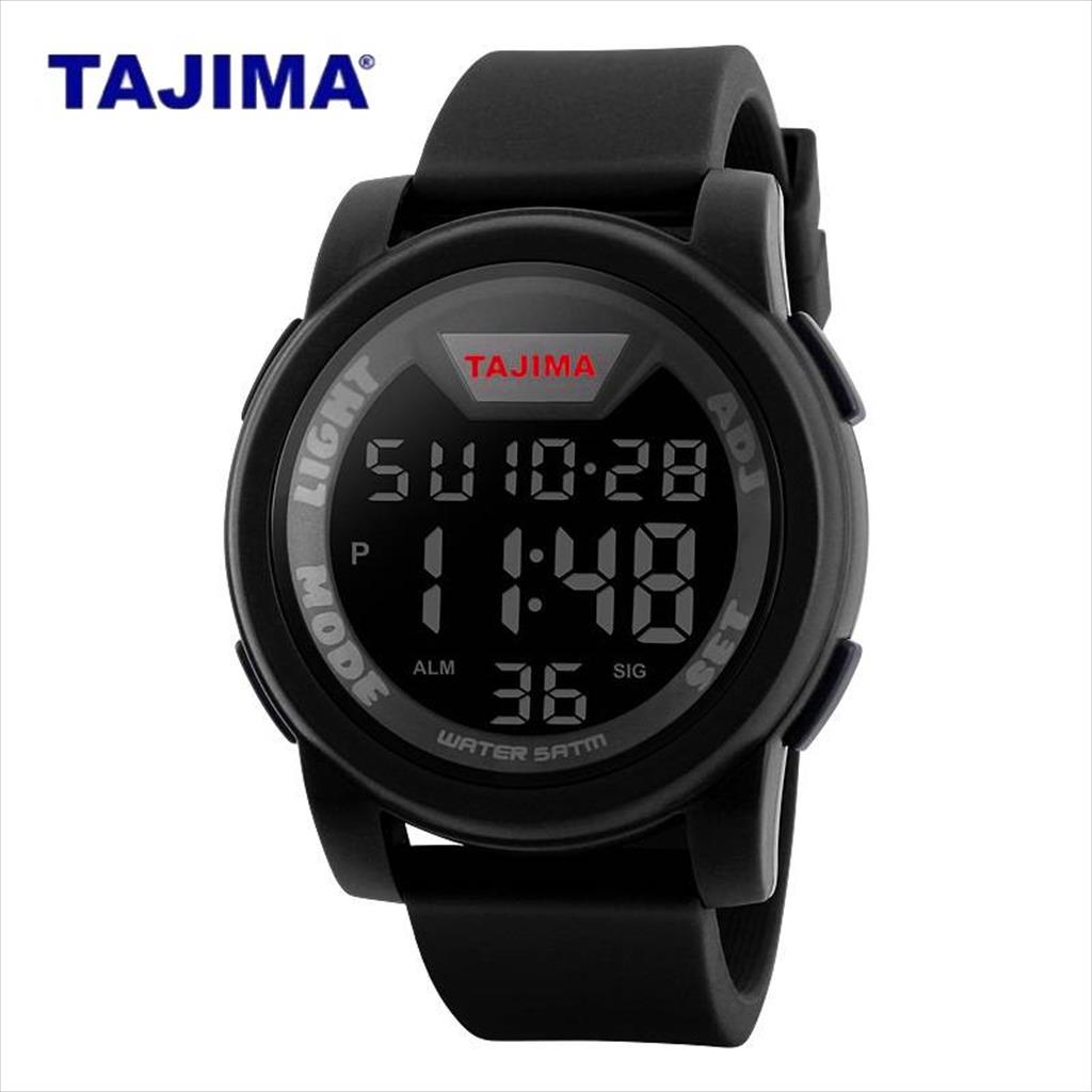 TAJIMA  Jam Tangan Digital Pria 9892 Water Resist Original Garansi 1 Tahun + Free BOX