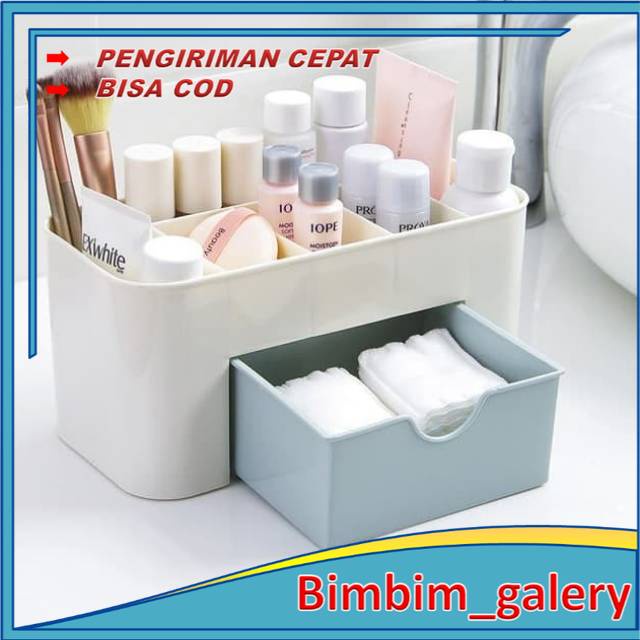 BIMBIM RAK KOSMETIK PLASTIK MURAH, STORAGE BOX MAKEUP BRUSH KOTAK PERHIASAN serbaguna make up kosmetik