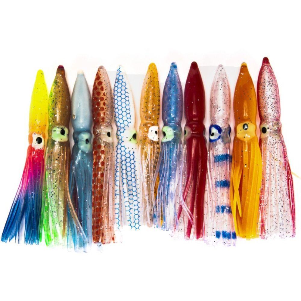 Lanfy Soft Fishing Lure Gurita Modeling Karet Buatan Umpan Buatan Mini Bionic Lure Bait PVC Memancing Cumi Umpan Untuk Tuna