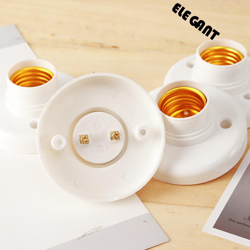 [Elegan] Base Lampu Hemat Energi Retro Converter Stand Lamp Adapter E27 Light Socket