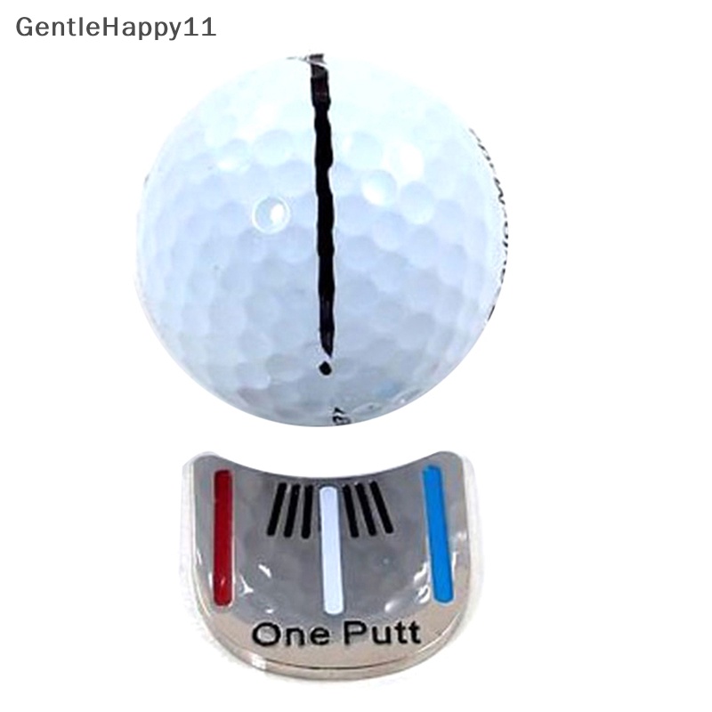 Gentlehappy One Putt Desain Tanda Bola Golf plus Topi Golf Magnet Klip Penanda Golf Drop Ship id