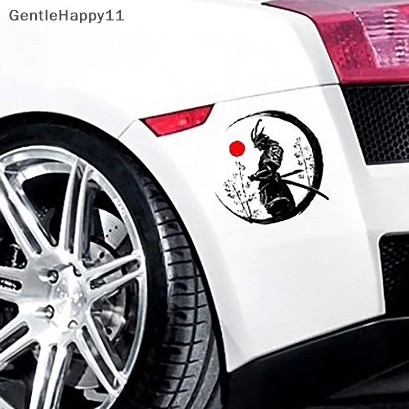 Gentlehappy JAPAN Samurai Warrior Sticker Katana Decal Vinyl Mobil Sepeda Truk Motor id