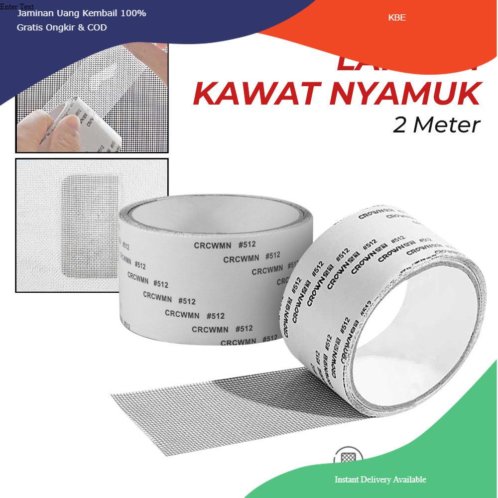 

Alat Perekat AWECOZEZQ Lakban Kawat Nyamuk Tambalan Jendela Window Repair Tape 2 M 50 mm - AW512 - Black