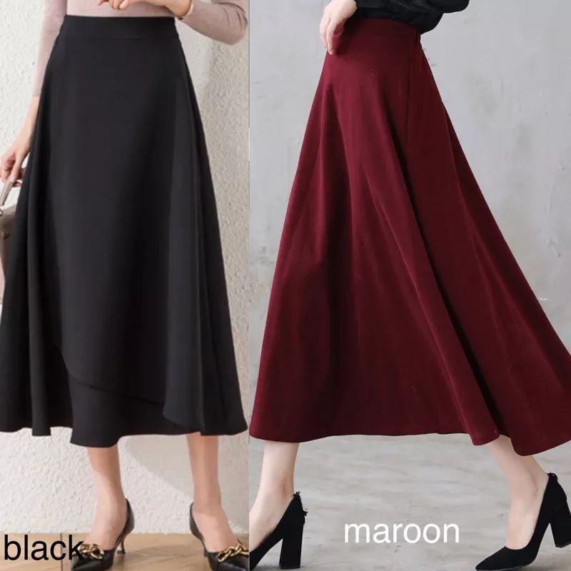 (L083) Rok Flare panjang 7/8 / Sebetis