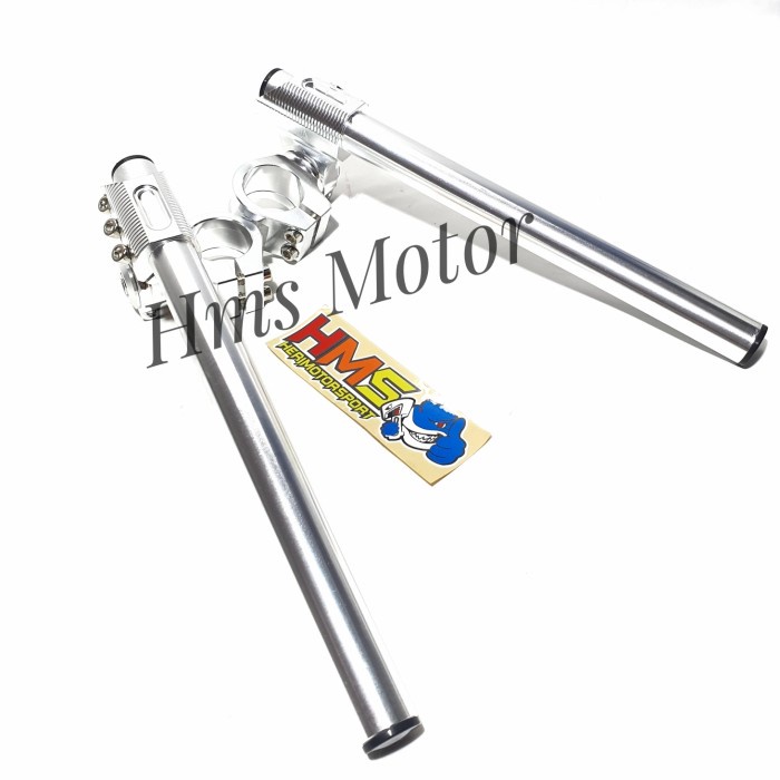 Stang Jepit DKT Model Nui Motor Satria FU - Sonic 150 - Cbr 150- Tiger - silver TERMURAH