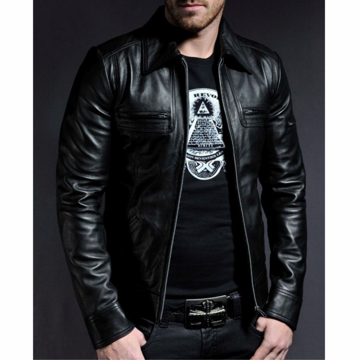 jaket kulit pria terlaris jaket kulit original pria berkerah/jaket kulit asli domba Garut /jaket kul