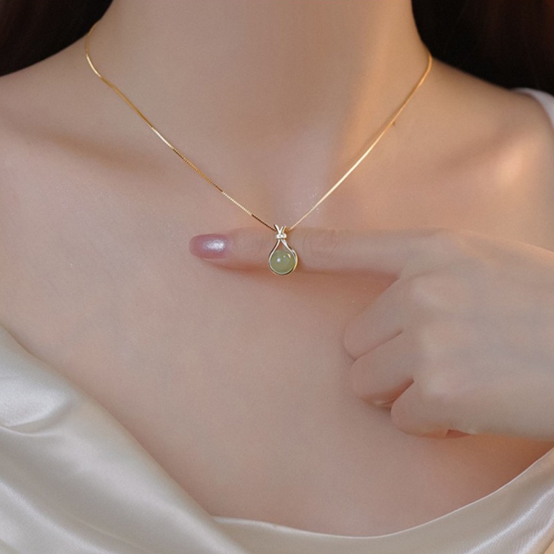 Kalung Geometris Model Bulat Bahan Alloy Korea Untuk Anak Perempuan