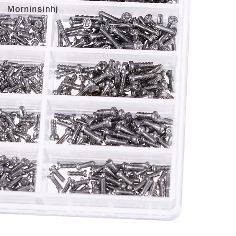 Mornin 1000 Pcs Sekrup Kecil Mur &amp; Obeng Jam Tangan Kacamata Glasses Repair Tool Kit New  Id