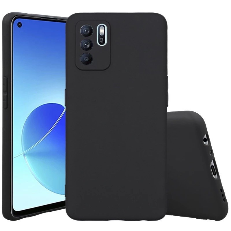 P/B- CASING SOFTCASE COVER OPPO A17/A17K/OPPO RENO 6 4G RENO 6 PRO PREMIUM BLACK MATTE CASE ORI 1.5MM CAMERA PROTECTOR